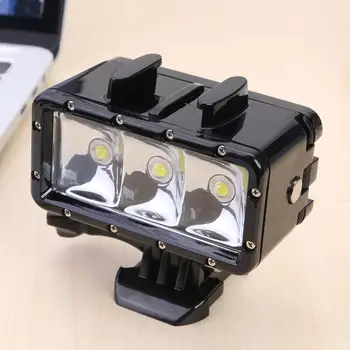 

30m Waterproof Super Bright Sports Video Diving Light for GoPro Hero Accessories Different Working Hours Of Three Shifts