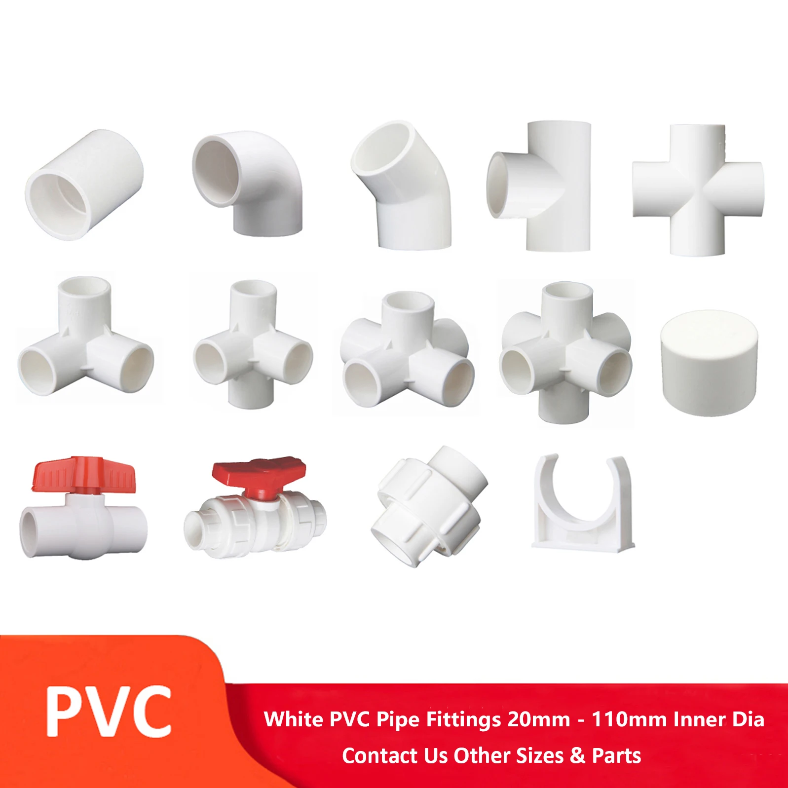 Tuyau d'alimentation en eau PVC épaissi joint à thé / tube en T tuyau en  plastiq