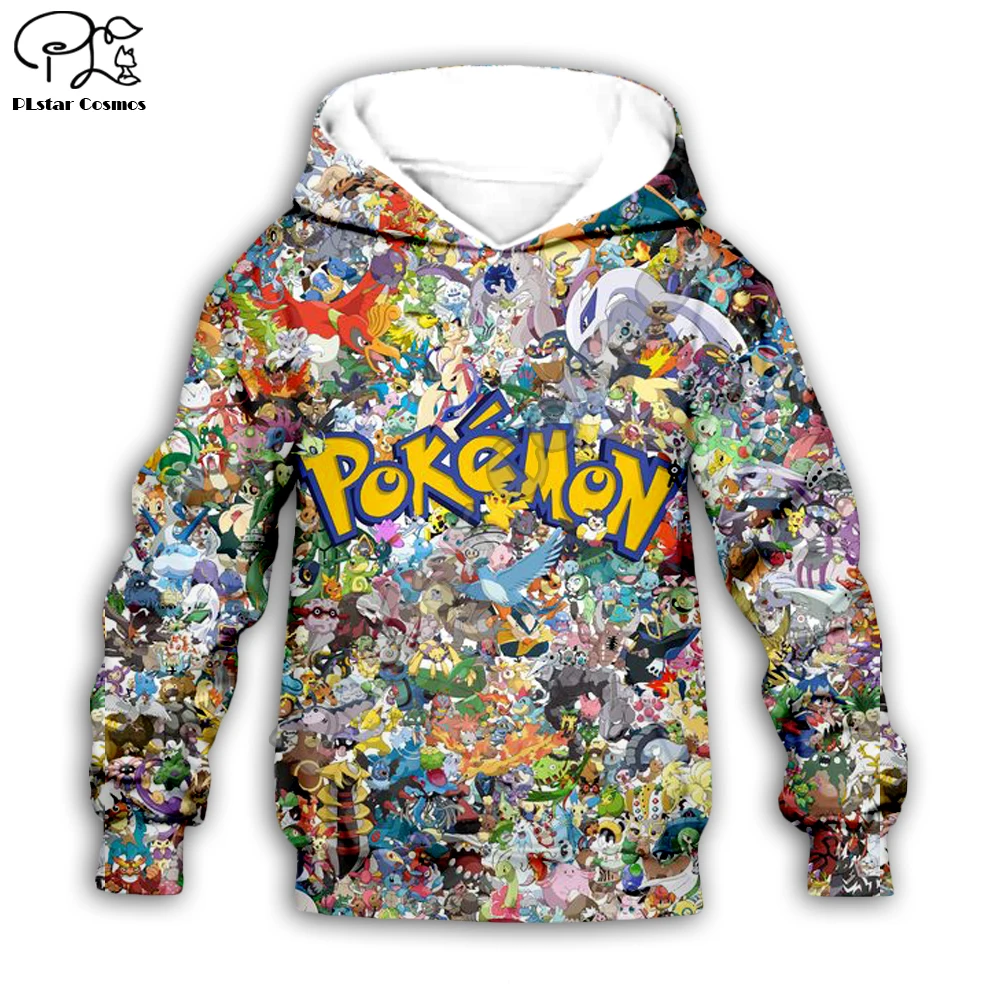 Детская одежда; толстовки с капюшоном с 3d рисунком покемона Пикачу; свитер для мальчиков с героями мультфильмов; Лидер продаж; стиль-7