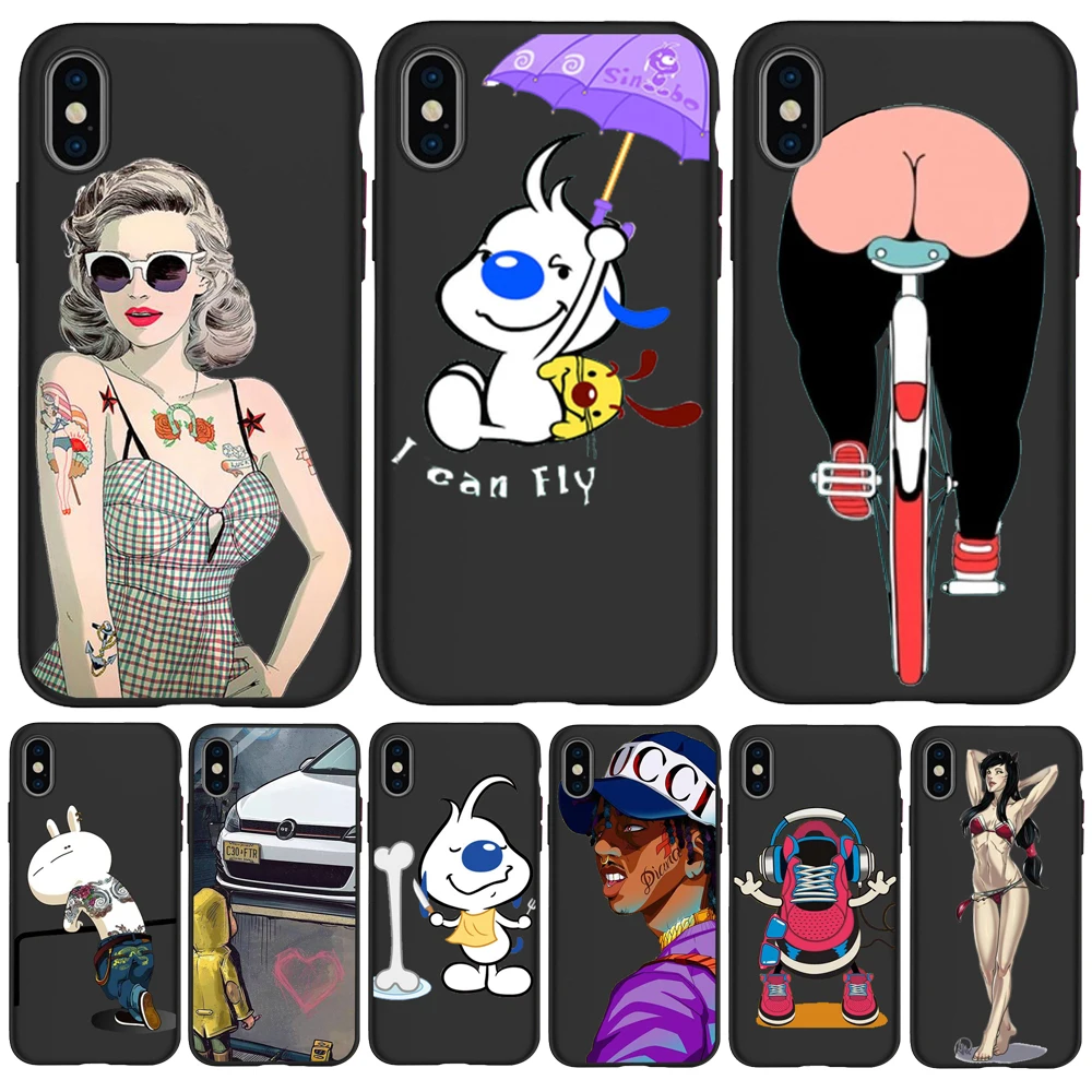 Чехол для телефона Tattooed Girl DC человек-паук iPhone 11 Pro Xr Xs Max X 6 6S Plus 5 7 SE тпу черный