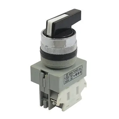 300V 3A 1NO 2 Клеммы двойной селектор положения кнопочный переключатель