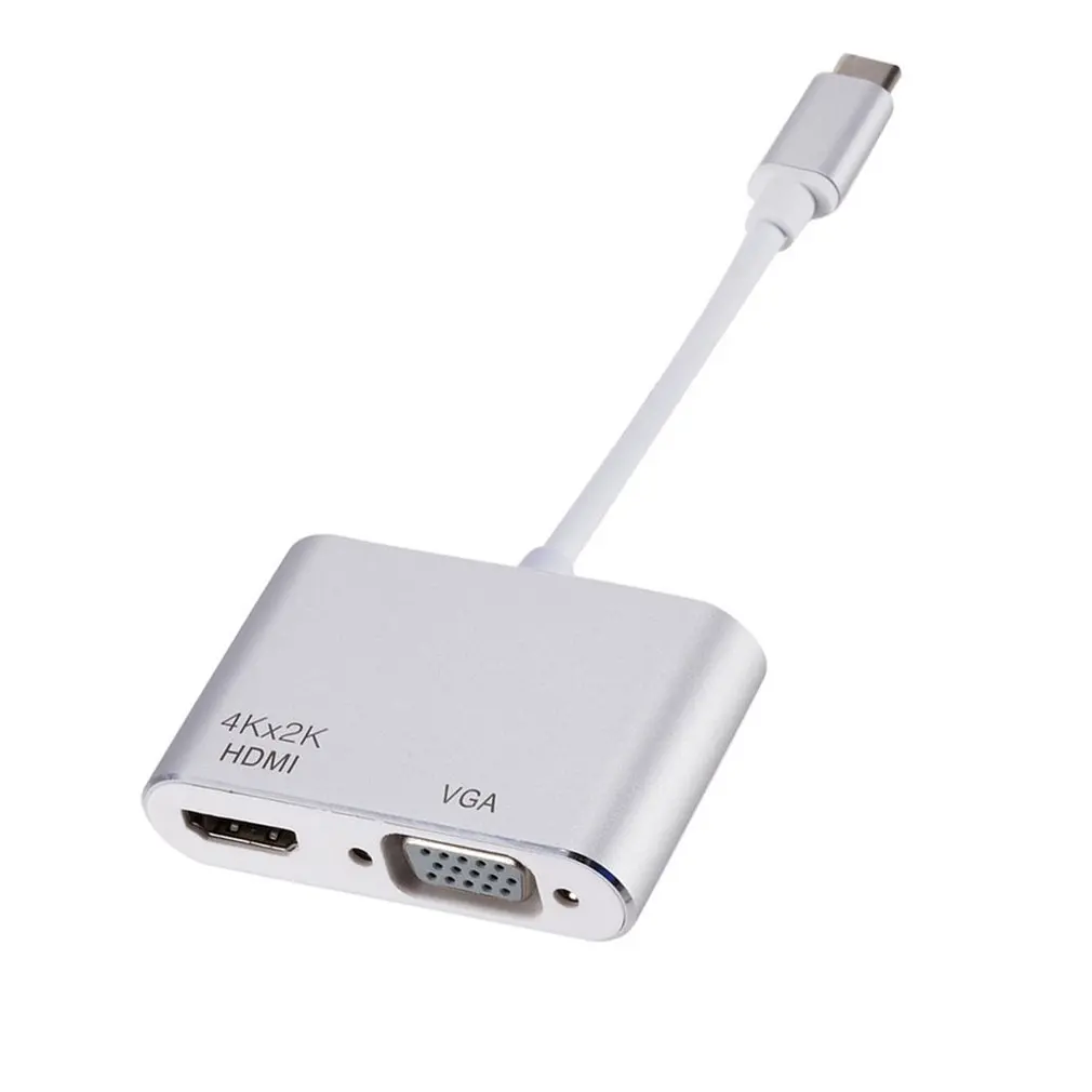 Type C HDMI Converter Support 4k USB-C To VGA Port Adapter Hub HDMI Adapter HUB For Laptop Television Type C HDMI Converter Support 4k USB-C To VGA Port Adapter Hub HDMI Adapter HUB For Laptop Television