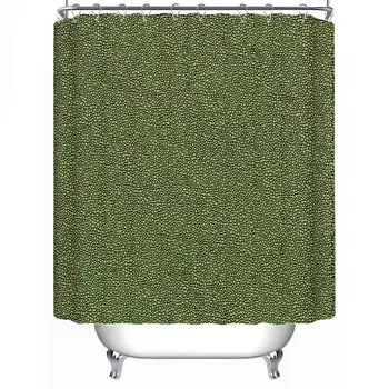 

Reptile Texture Looks Much Better Zoomed in Fabric Shower Curtain,071707,71''L x 71''W
