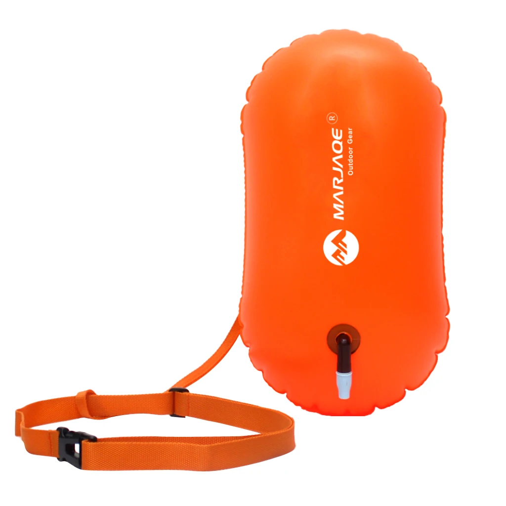 2pcs Swim Buoy Safety Tow Float for Adults - Waterproof & Inflatable - Perfect for Open Water Swimming Training