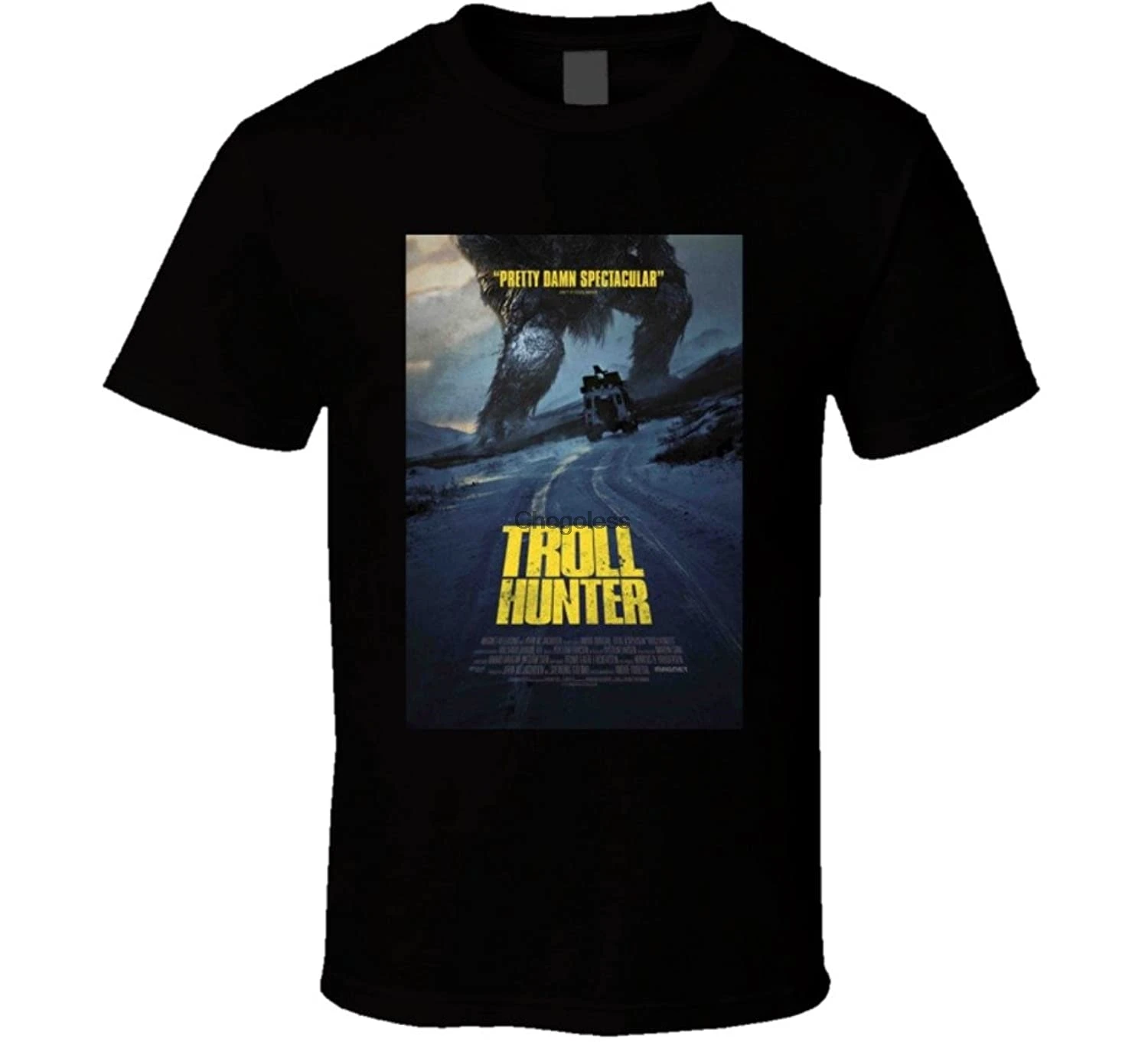 Футболка с постером фильма Тролль Хантер крутой ужас | Мужская одежда