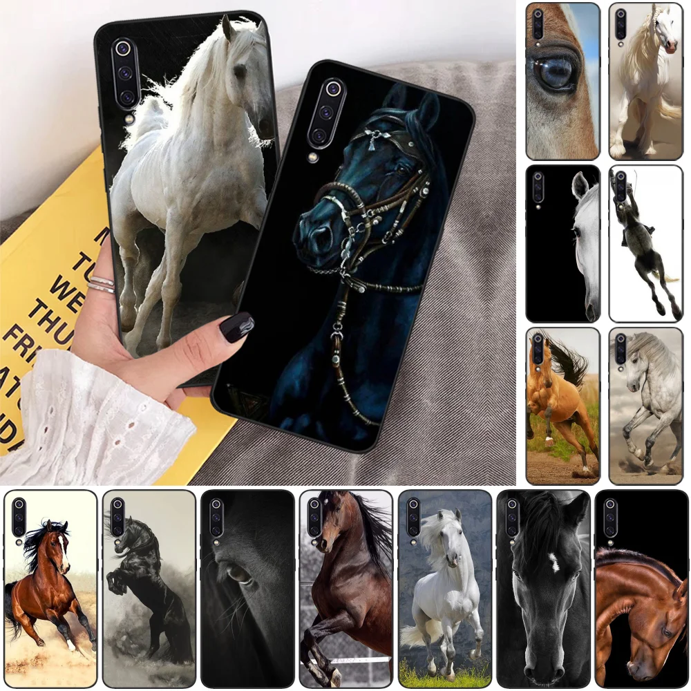 Мягкий чехол для телефона BaweiTE Running animal horse на заказ Xiaomi 8 9 se 5X Redmi 6pro 6A 4X 7 5plus note 5 |
