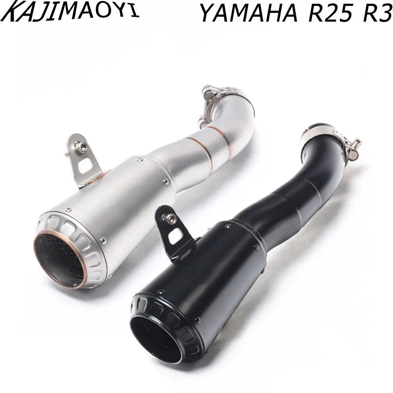 KAJIMAOYI мотоциклетные слипоны выхлопной для Yamaha YZF-R3 YZF-R25 MT-03 MT03 YZF R3 R25