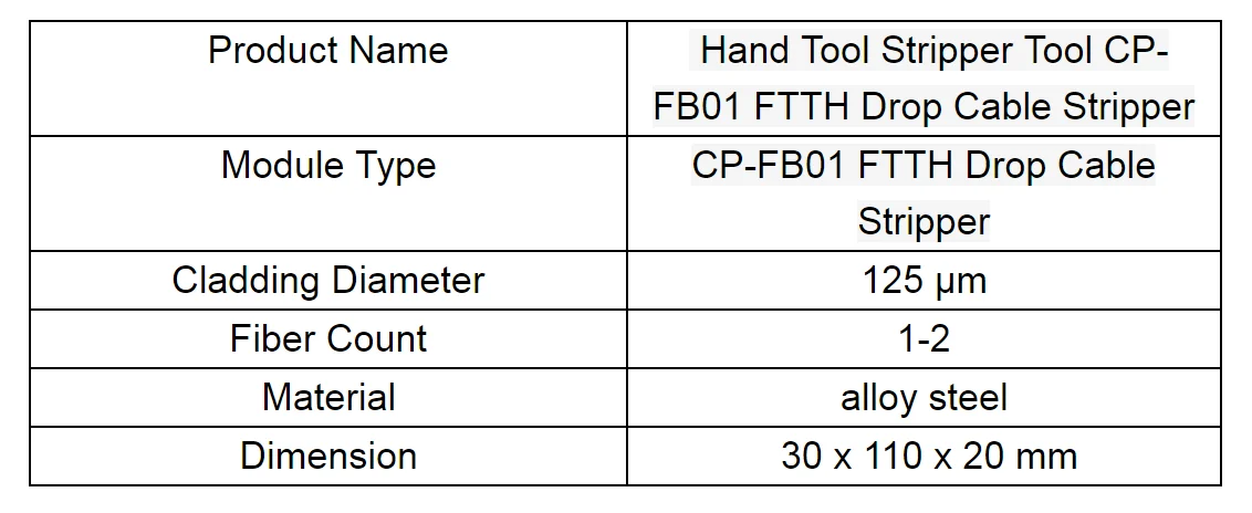 Китайский поставщик волоконно-оптический кабель для зачистки Pro'skit CP-FB01