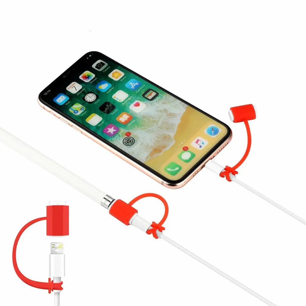 Цветной Мягкий силиконовый чехол для Apple Pencil, совместимый с iPad Tablet ручка-стилус, защитный чехол