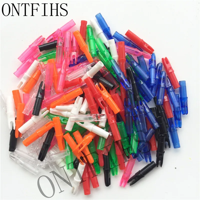 

100 Computers Many Archery Outdoor Hunting Compound Bow Fittings Arrow Tail 6.2 mm Arrow Tail Sleeve Transparent White A-217