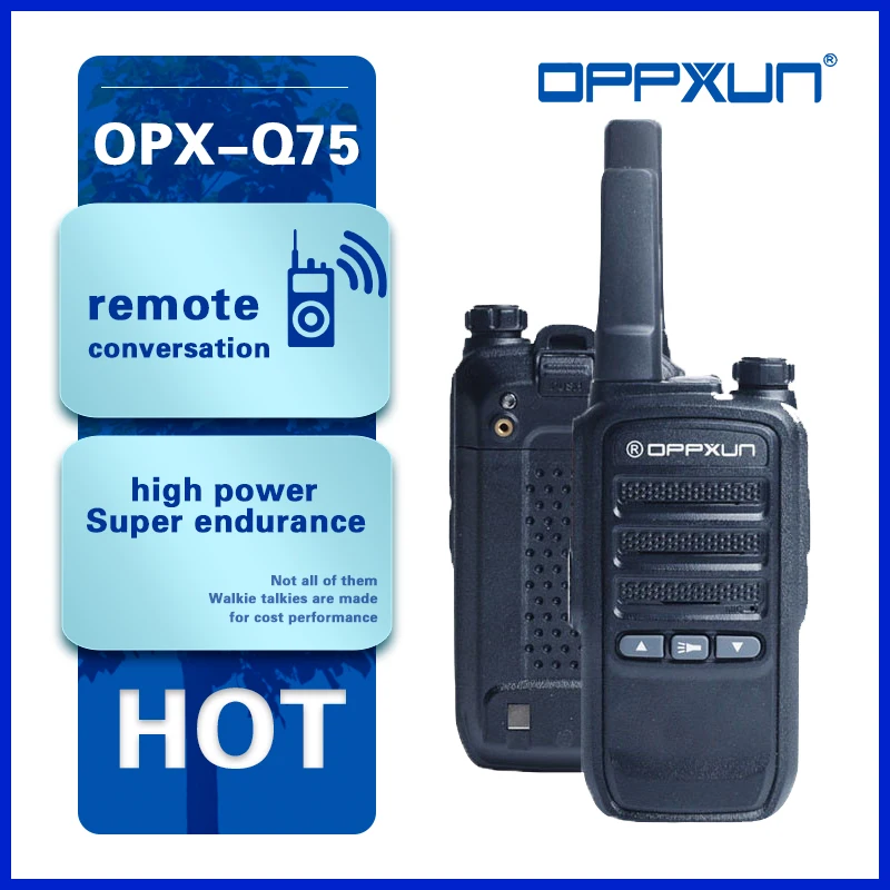 OPPXUN для переносного приемо-передатчика OPX-Q75 PTT Ham CB радио FM двухстороннее