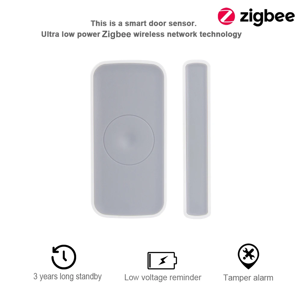 HEIMAN Zigbee магнитный переключатель детектор открытия двери и окна датчик сигнализации для умного дома охранной сигнализации дома