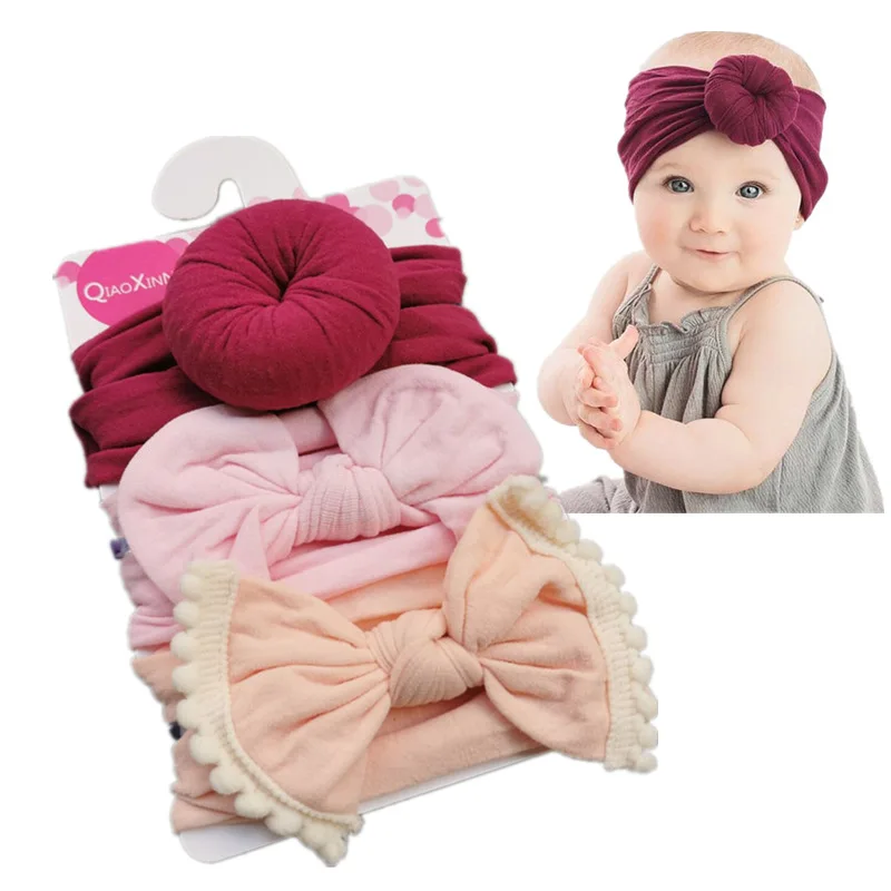 

Europe And America Children Donuts Nylon Hair Band Baby Headband Three-piece Set Cross Border Electricity Supplier Supply of Goo