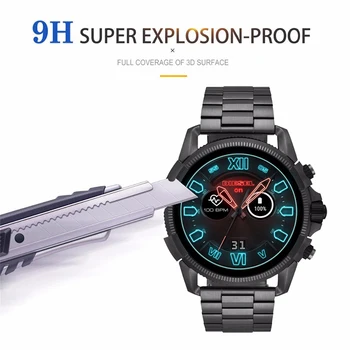 

3pcs Tempered Glass Screen Protector For Diesel In Full Guard 2.5 Watch 9H Scratch-proof Protective Glass Film New