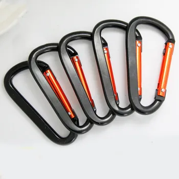 

Carabiner climbing 8D two-color double rivet flattening Kettle key bag clothing pendant climbing equipment material de escalada