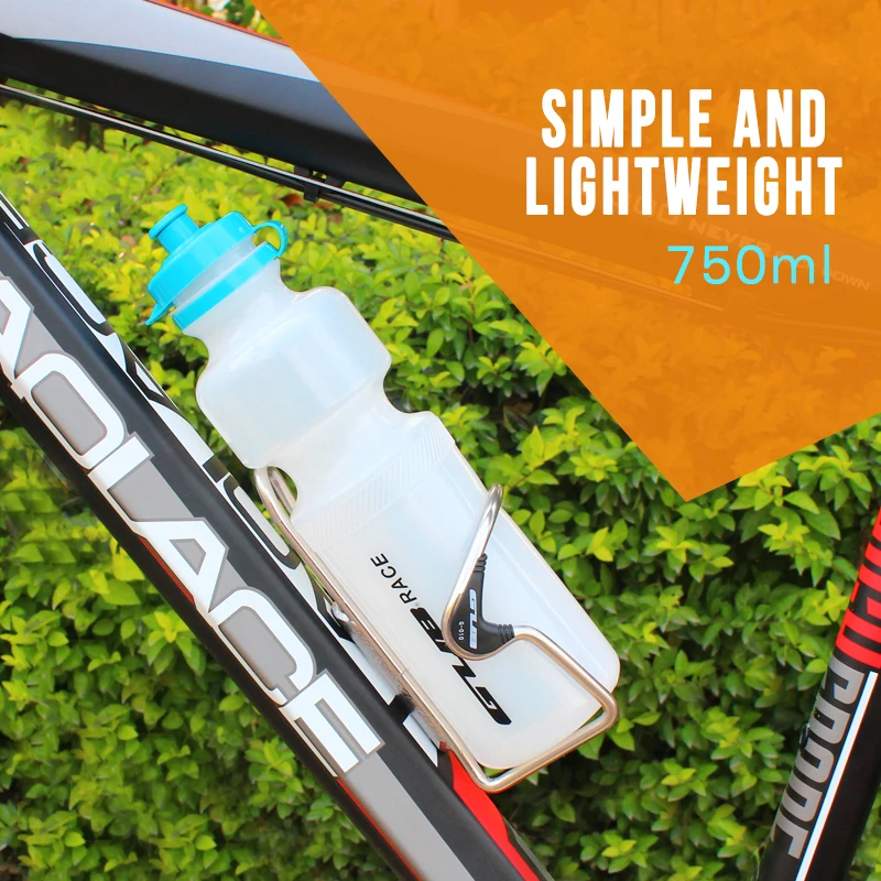 

GUB RACE Urltra-Light 750ml Cycling Bike Bottle Food Grade PE Bicycle Bottle Cycling Water Bottle With Cover Water Bottle