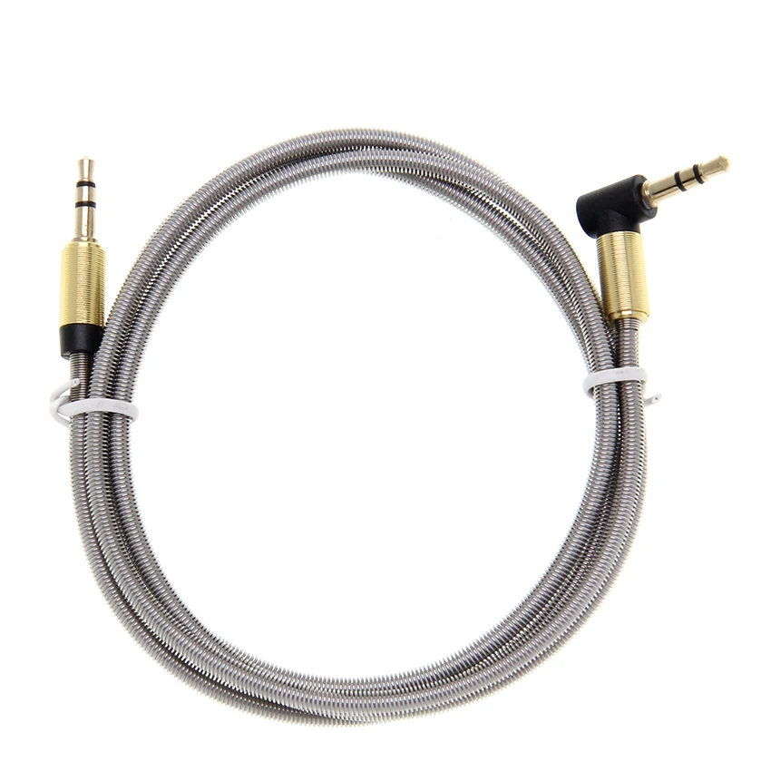 90 Degree Angle Audio Cable 3 5mm Aux Cables Jack 3 5mm Gold Plated Plug for Car Headphone Phone MP3 4 Speaker Auxiliary Cord