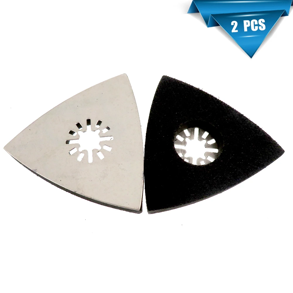 

80*80*80MM Multi-function Triangular Sanding Pad Polishing Sander Back-up Pad Saw Blades Oscillating Rotary Tools