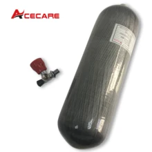 AC16811 Acecare 6.8L CE 4500Psi PCP Пейнтбол углеродное волокно цилиндр акваланг бак для дайвинга с красным клапаном ВВС Кондор страйкбол