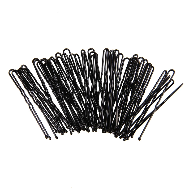 50 шт./компл. 6 см волос кухонное завитое u-образный заколка для волос салон сцепление заколки и черных волос Инструменты для укладки волос дропшиппинг