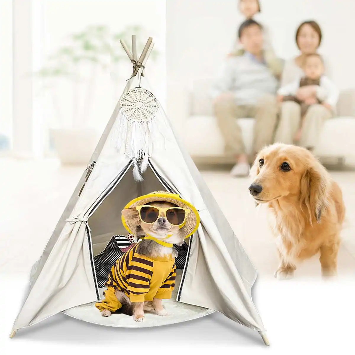 Детская игрушка палатки холст ролевые игры Tipi большая детская палатка принцессы чистая Крытая ПЭТ навесы наружная домашняя спальня москитная сетка