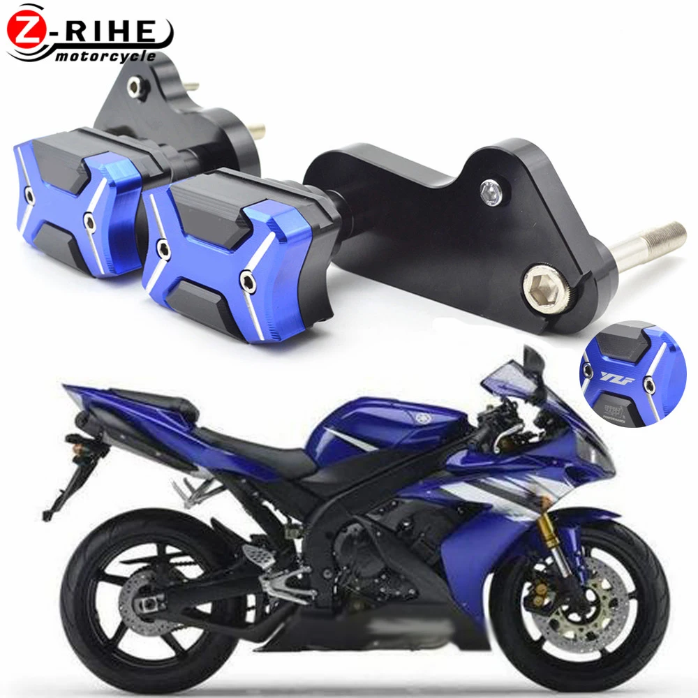 

Motorcycle Accessories CNC Aluminum Frame Crash Pads Engine Case Sliders Protector Pour For Yamaha YZF1000 YZF 1000 R1 2009-2014