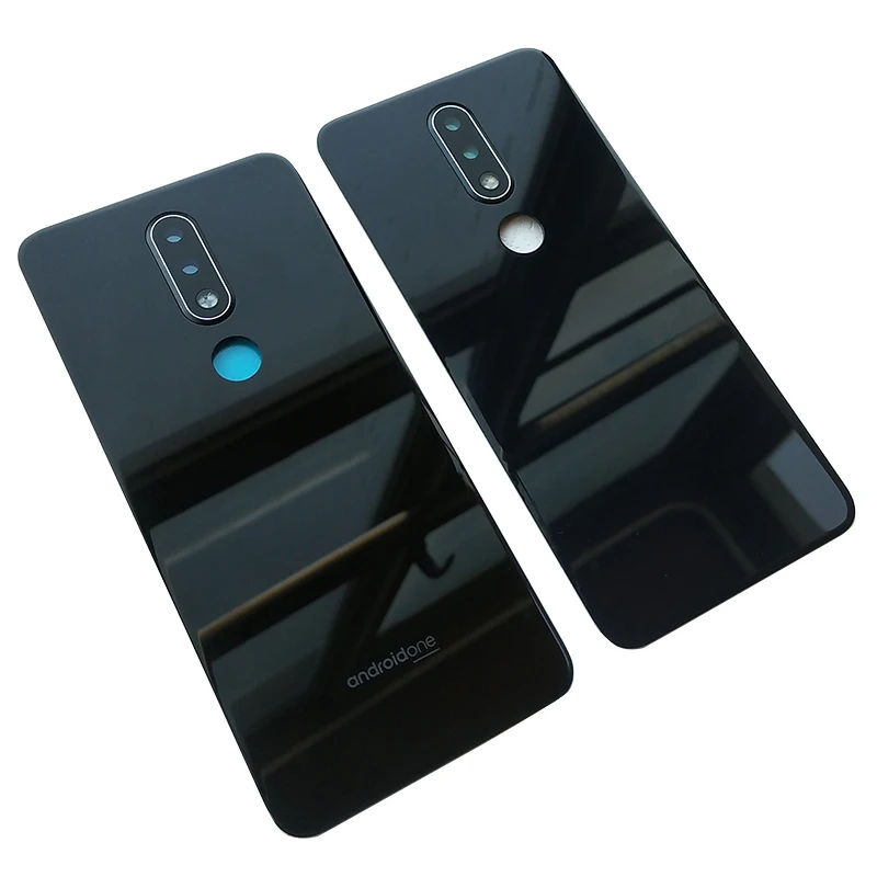 Для Nokia X6 6,1 Plus, стеклянный задний корпус, задняя крышка, чехол для батареи, задняя крышка для телефона, автозапчасти с объективом камеры+ логотип