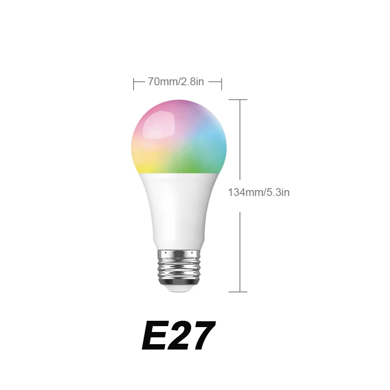 7 Вт/9 Вт светодиодные смарт-лампы украшения E26/E27/B22 WiFi лампы RGBC/RGBW поддержка Alexa/Google Home/IFTTT Голосовое управление дропшиппинг