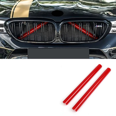 Front Grille Trim Strips For BMW 5 6 7 series G30 G31 G32 6GT G11 G12 Z4 G29 2017 2018 2019 2020 2021 Accessories Stickers