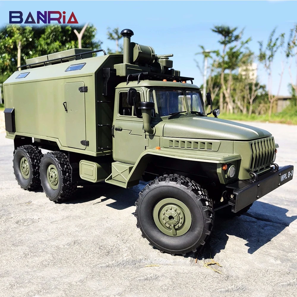 WPL RC грузовик B36 Урал 1/16 2,4G 6WD Военный Грузовик Рок Гусеничный пульт дистанционного управления автомобиль Хобби игрушки для мальчика carro eletrico