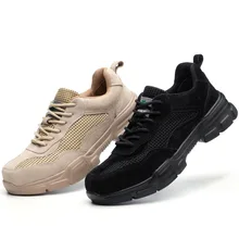 Портативная дышащая защитная обувь с электроизоляцией, защитная обувь для страховки труда, дышащие мужские сапоги со стальным носком