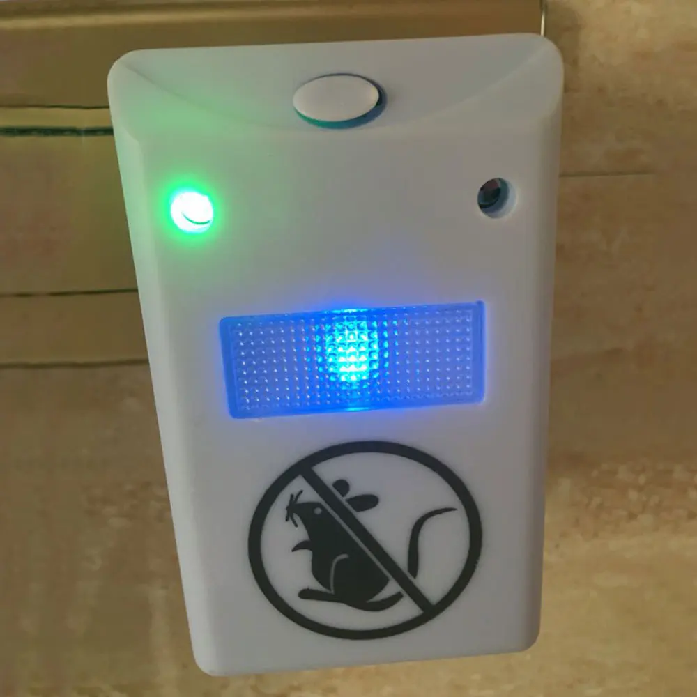 Ultrasonic Rats Repeller Pest Repelling Aid 110-220V Mice Spiders Electronic US Plug Control