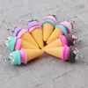 Boucles d'oreilles pendantes en résine pour femmes et filles, couleur bonbon, crème glacée, mignonnes, coréennes, bijoux pour enfants, cadeaux, nouvelle collection ► Photo 1/6
