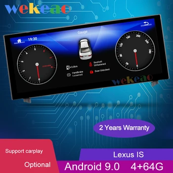 

Wekeao 10.25" Touch Screen 1 Din Android 9.0 Car DVD Player For Lexus IS IS200 IS250 IS350 IS350h Auto GPS Navigation 2013 -2018