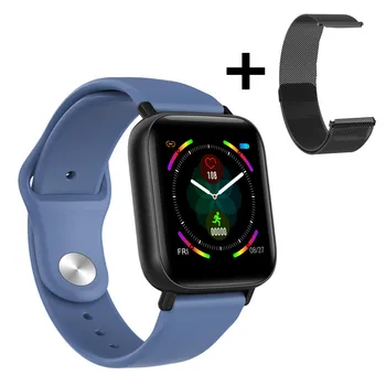 

New Q10 Smart Watch Heart Rate Fitness Tracker Bracelet Men Women Full Touch Double Strap Replaceable IP67 Waterproof Smartwatch