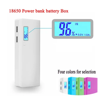 

5x18650 Battery Charger Box Power Bank Holder Case Mobile Phone Charger USB LCD Digital Display DIY Shell Case For Android IOS
