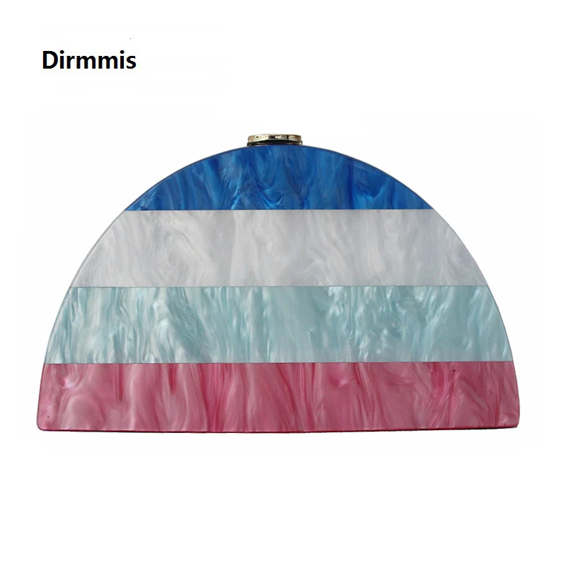 Ceny Nowy portfel marka moda damska torba w paski torba na ramię akrylowa kopertówka Vintage wieczorowa torebka damska śliczne Casual Box torebka