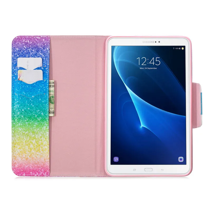 Wekays For Samsung Tab A6 10.1 Cartoon Unicorn Leather Case For Samsung Galaxy Tab A6 A 6 2016 10.1 T585 T580 T580N Cover Cases