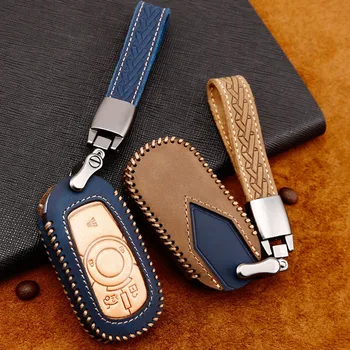 

Car Key Cover Case for Car Leather For Buick ENCORE ENVISION GL6 GL8 NEW LACROSSE Excelle Regal Verano Protection