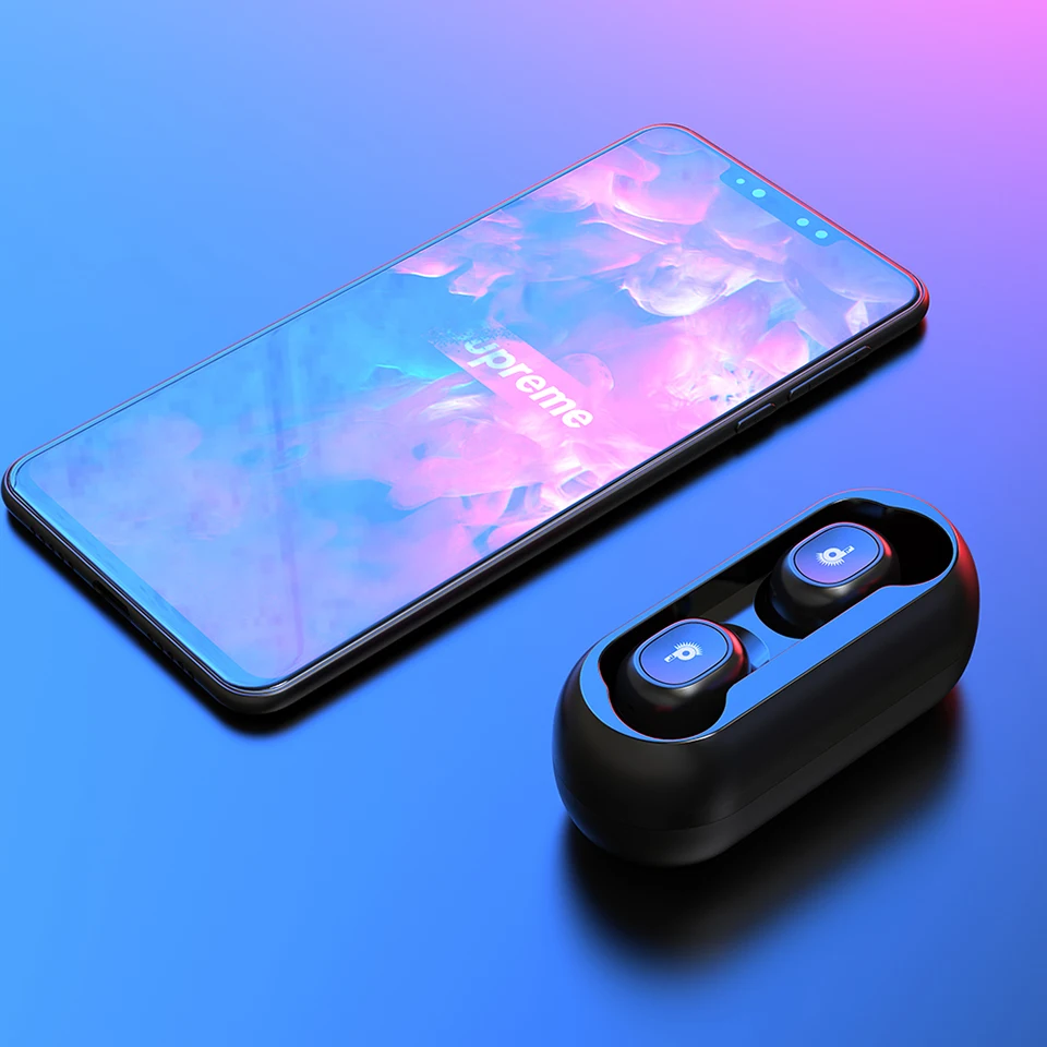 TWS V5.0 Bluetooth наушники беспроводные наушники спортивная Гарнитура 3D стерео наушники мини вкладыши двойные микрофоны с зарядной коробкой