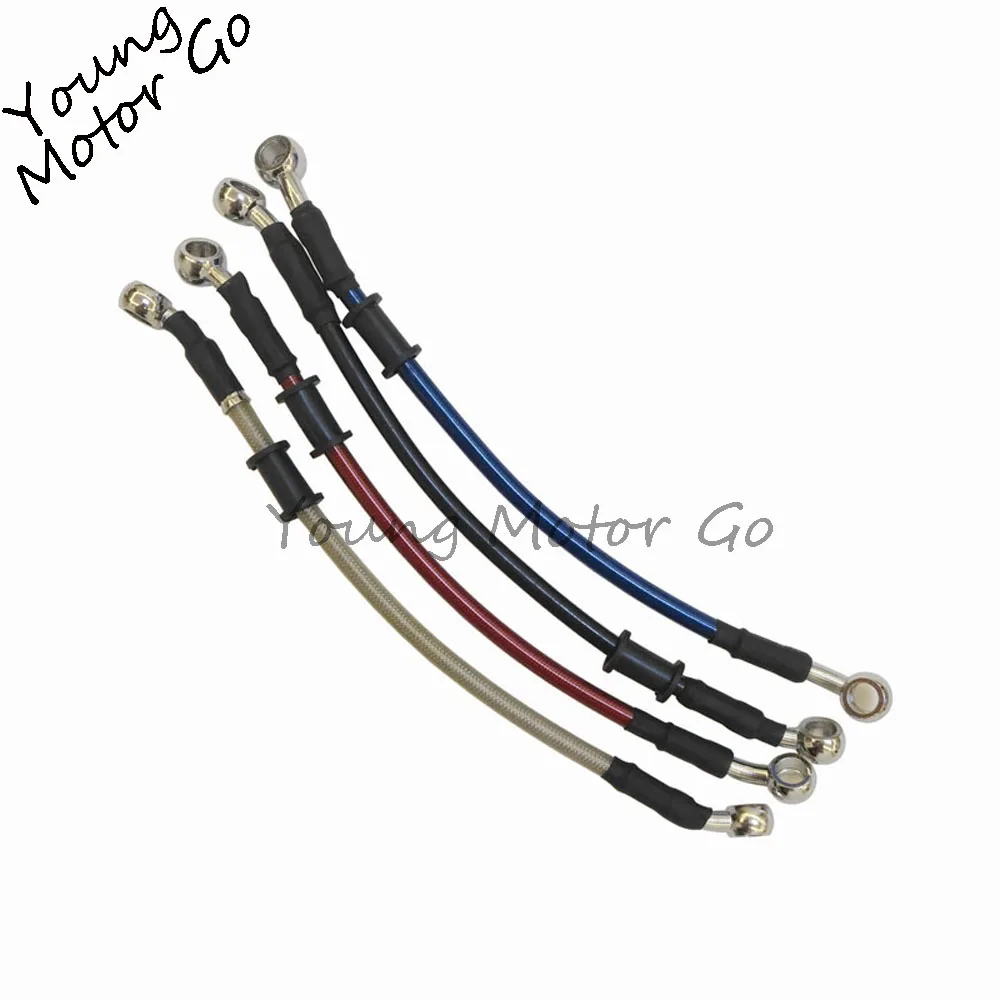 27-150cm Chromed Universal Motorcycle Dirt Bike Braided Steel Hydraulic Reinforce Brake line Clutch Oil Hose line Tube Pipe
