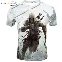 Лето готический Assasin's Creed 3d T ShirtPrinted Мужские Пользовательские футболки хип-хоп аниме одежда мужская футболка с рисунком
