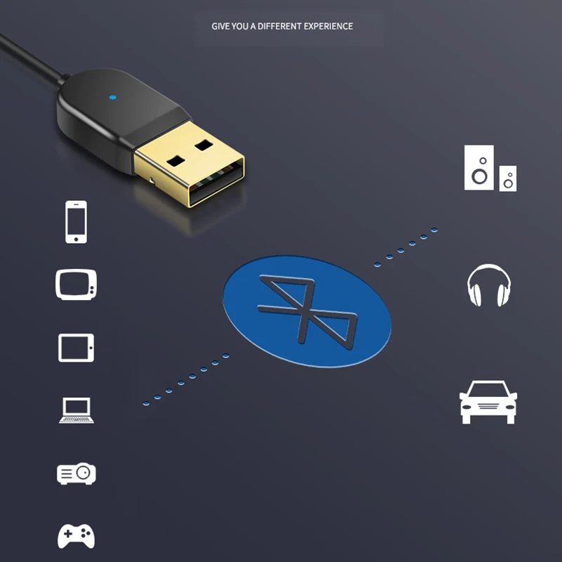 Bluetooth приемник 5,0 автомобильный AUX 3,5 мм разъем беспроводной аудио передатчик адаптер стерео USB Bluetooth адаптер для усилителя динамика