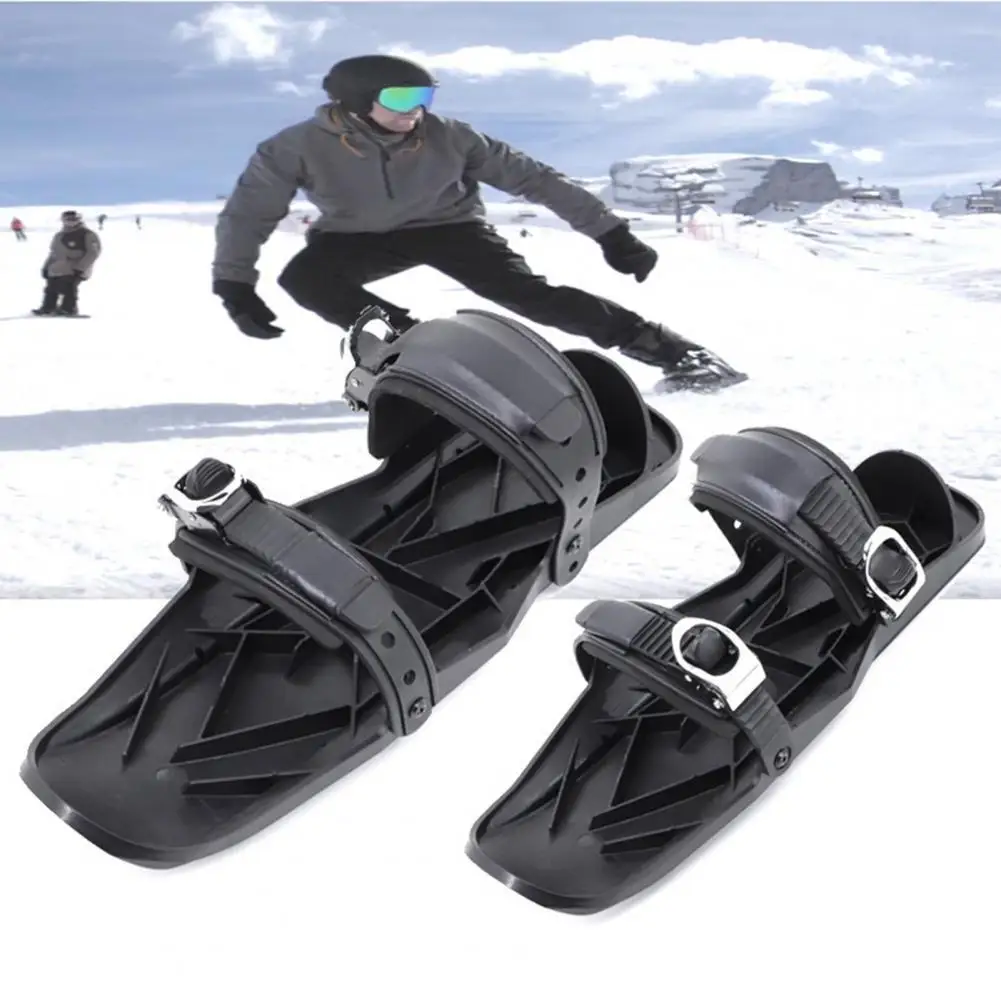 Botas de Esqui Inverno ao ar Painéis de Ligação Sapatos de Esqui Sapato de Esqui para Ajustável Mini Livre Esporte Placa Snowshoes Anti-deslizamento pé Portátil Neve Sapato de Esqui para 1 Ajustável mini botas de esqui inverno ao