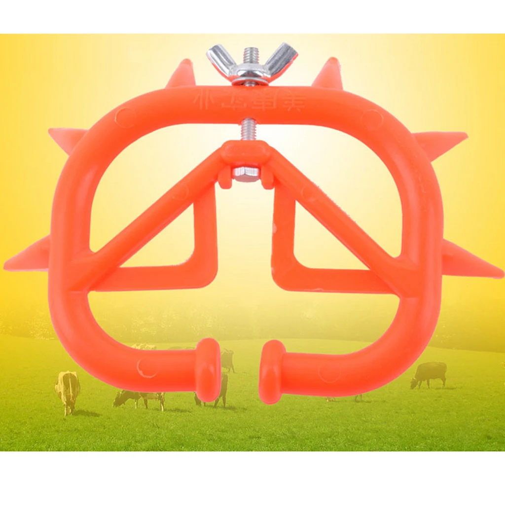 Calf Weaner Mavericks Weaning Thick Plastic Cattle Nose Rings Livestock Equipment Easy To Wean