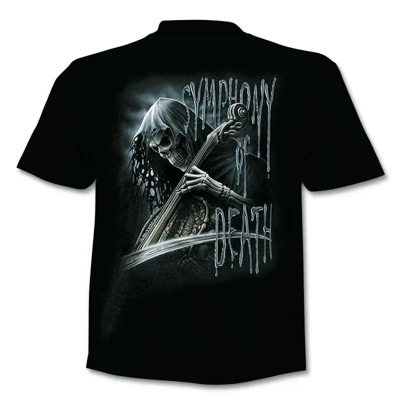 H6d6e019ea11347f3acdc91270146607ez - Fake Jacket Skull Print T-Shirt