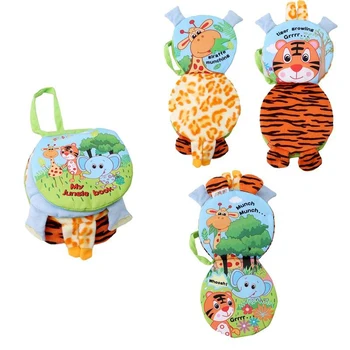 

Cute Animal Elephant Cloth Book Three-dimensional Cloth Books Soft Safety Animal Cognitive Books Early Learning Book Baby Toy