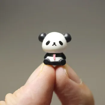 

Model Decoration Mini Cartoon Q Version Giant Panda Miniature Model Super Small Plastic Doll Ornament 1.5cm