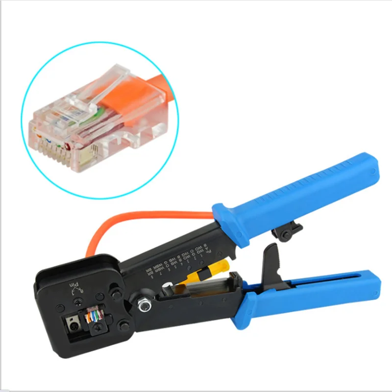 Vendedor Caliente Herramienta de prensado Rj45 para Cat6, Cat5, Cat5e, RJ45, Rj11, conector 8P, 6P, Cable lan, alicates 531y0AKxYl5