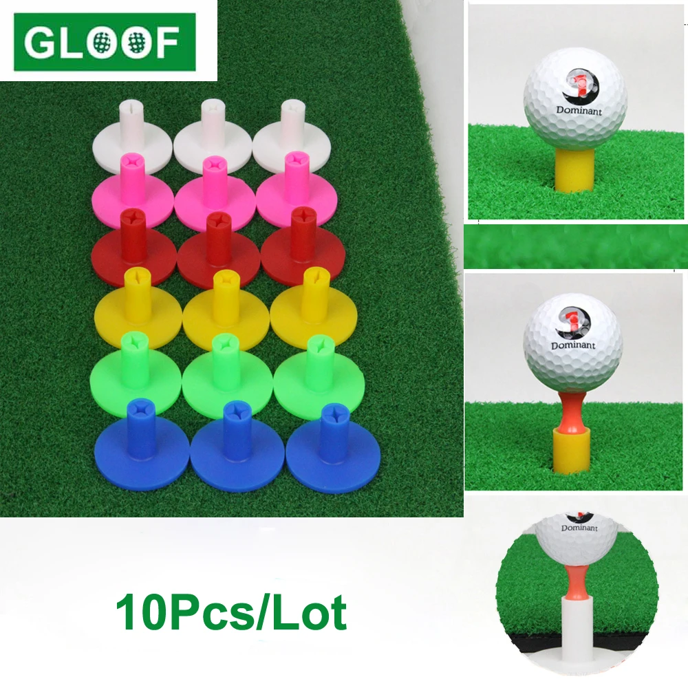 

10Pcs/Lot Golf Ox TendonTees Rubber Holder Training Aids Practice Golf Ball Holder Tee Accessories Beginner Trainer Equipment